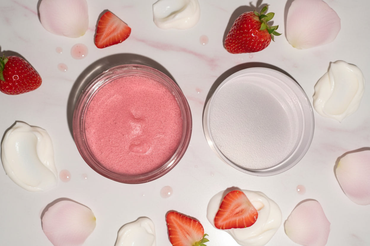 Strawberries & Cream Lip Scrub