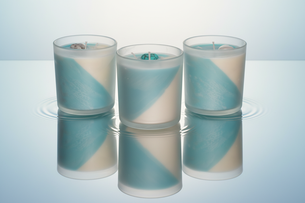 Candles Water Reflection - Landscape