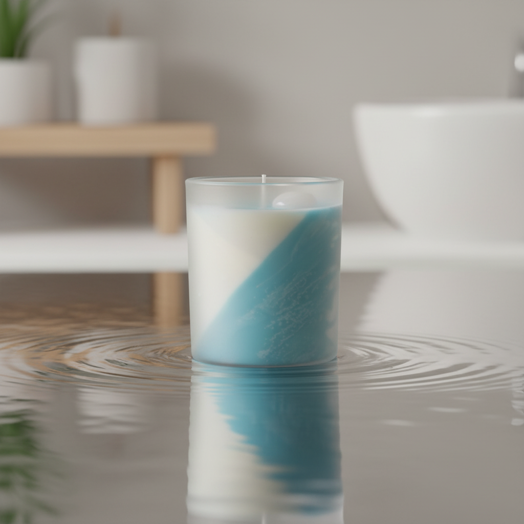 Candles with Water Reflection - Set 1