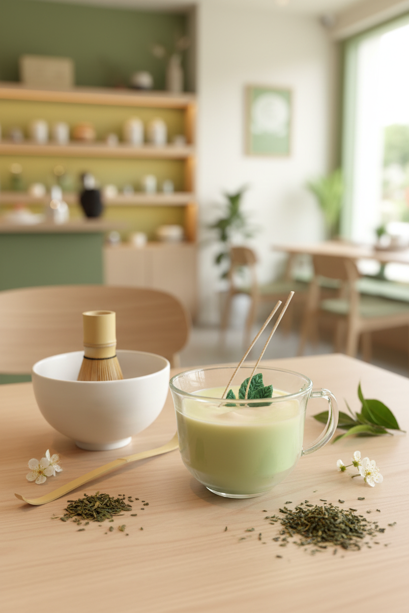 Matcha Candle - Café Table