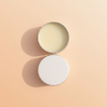Orangesicle Lip Balm Open Tin Background
