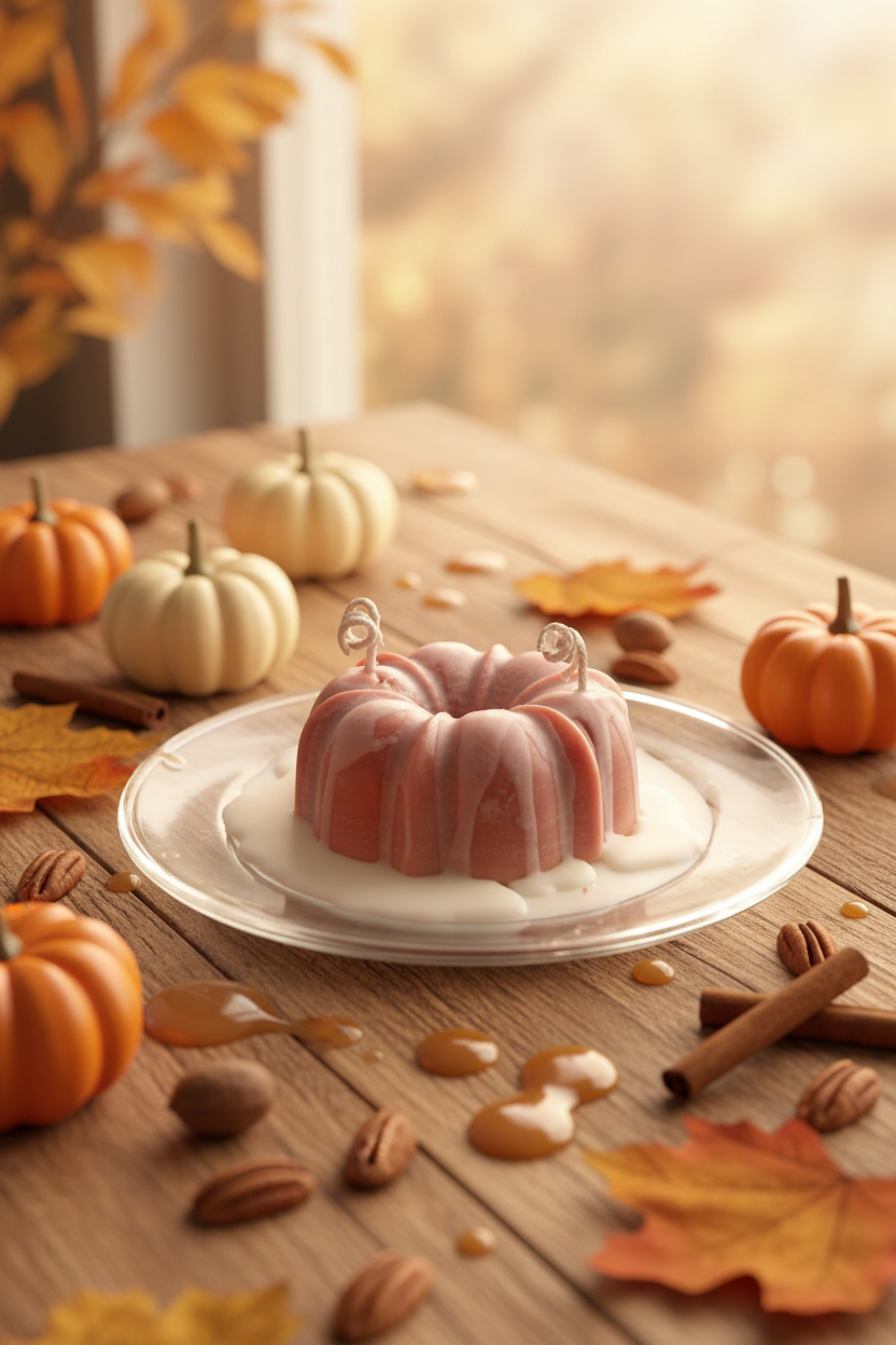 Pink Bundt Candle - Autumn Harvest